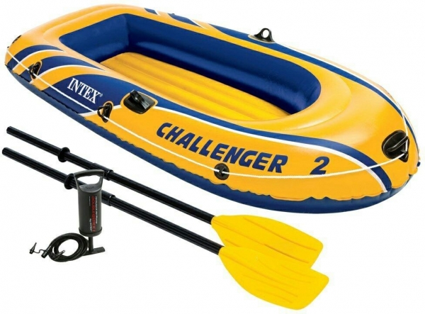 Intex Schlauchboot Challenger 2 inkl. Ruder Pumpe 236x114x41cm