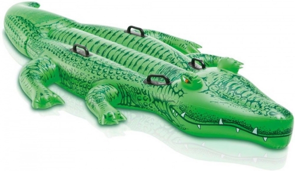 Intex Aufblasbarer Alligator groß ca. 203 x 114 cm